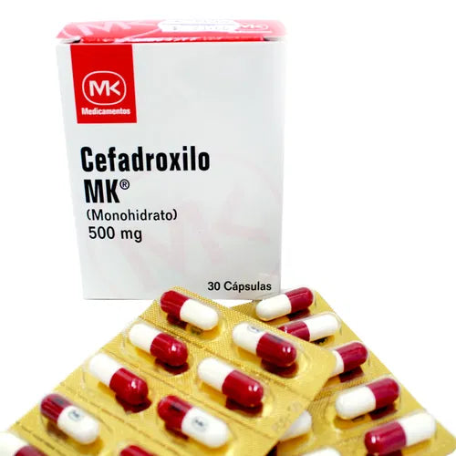 Cefadroxilo Mk 500Mg X 30 Capsulas